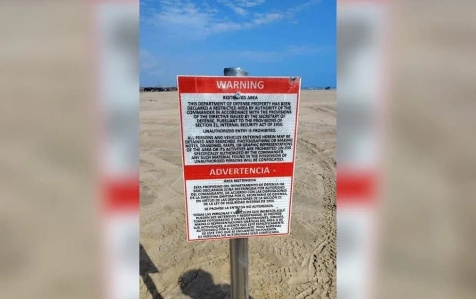 México y EU revisan límites en Playa Bagdad por letreros