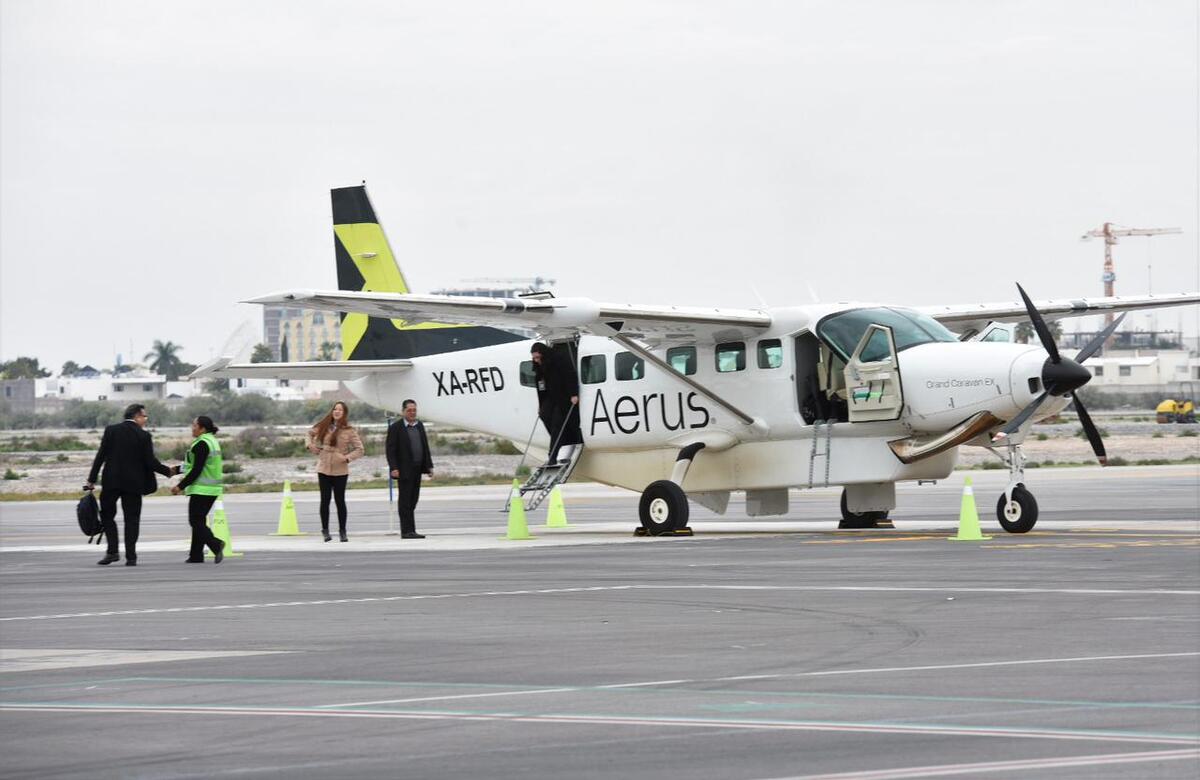 Consolida Aerus la ruta Saltillo-MTY