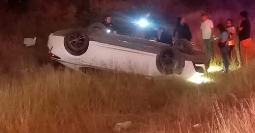 Vuelca conductora en la Múzquiz–Palaú