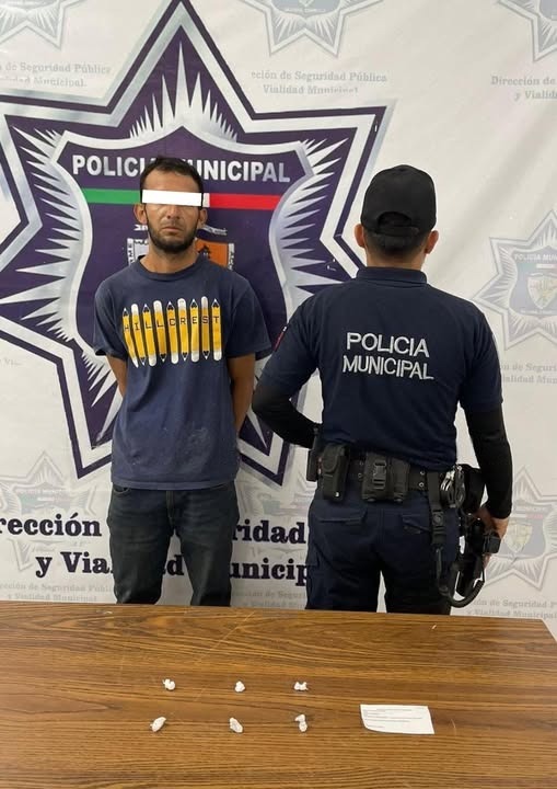 Detienen a hombre con cristal en Sabinas