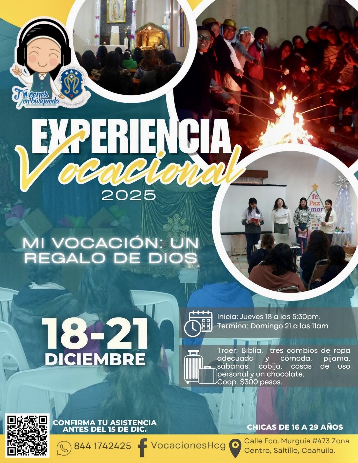 Invita Diócesis a mujeres a experiencia vocacional