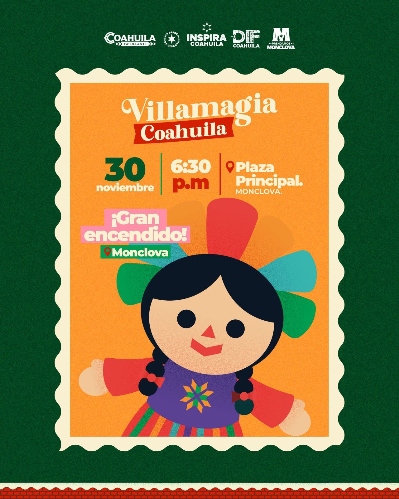 Invitan al gran encendido de Villamagia en Monclova