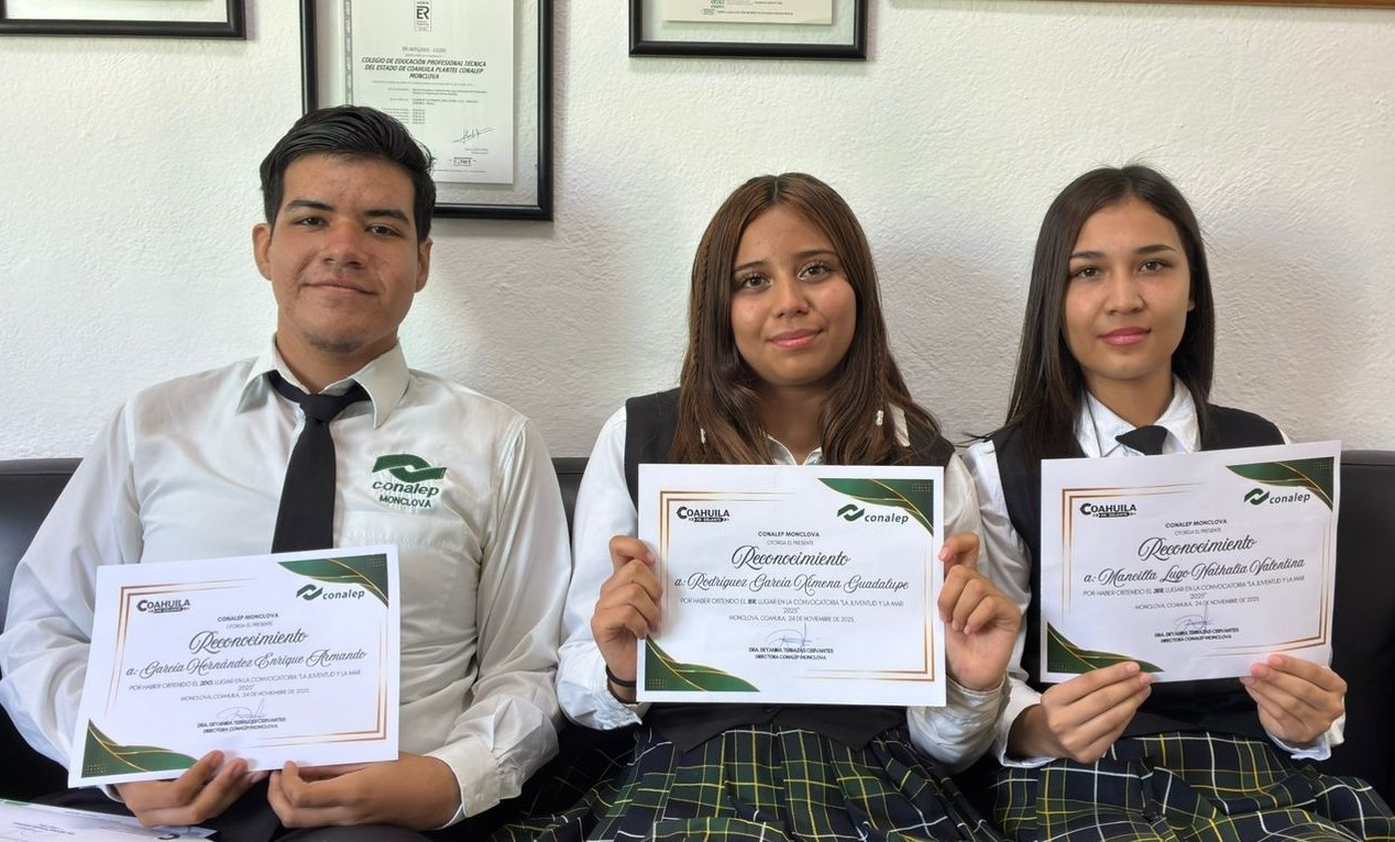 Triunfa Conalep Monclova en concurso de la Marina