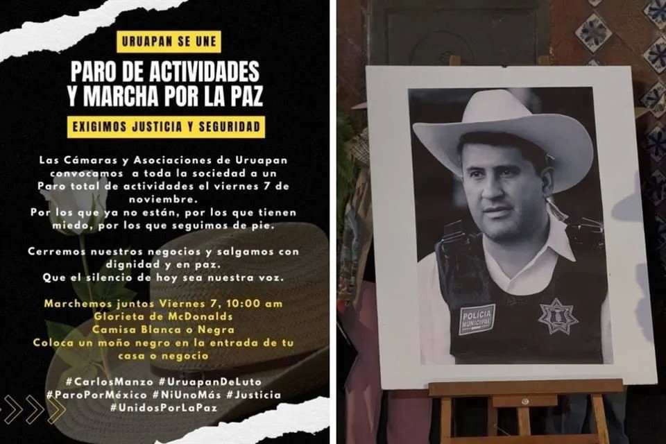 Alistan paro y marcha por la paz en Uruapan