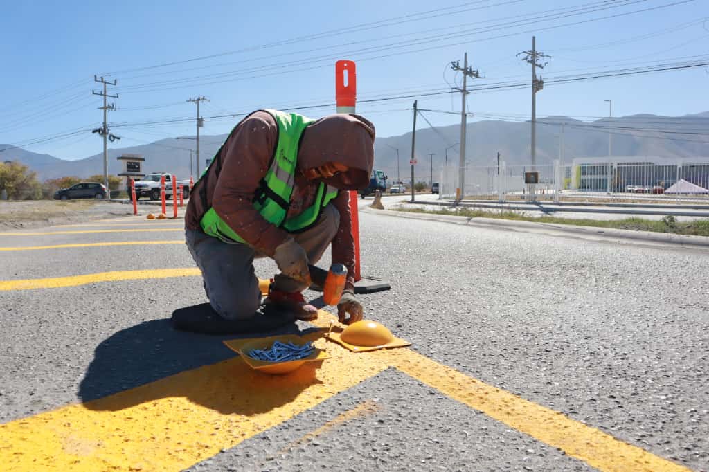 Habilita Gobierno de Saltillo carril vial y vuelta en ‘U’ en Misión Cerritos