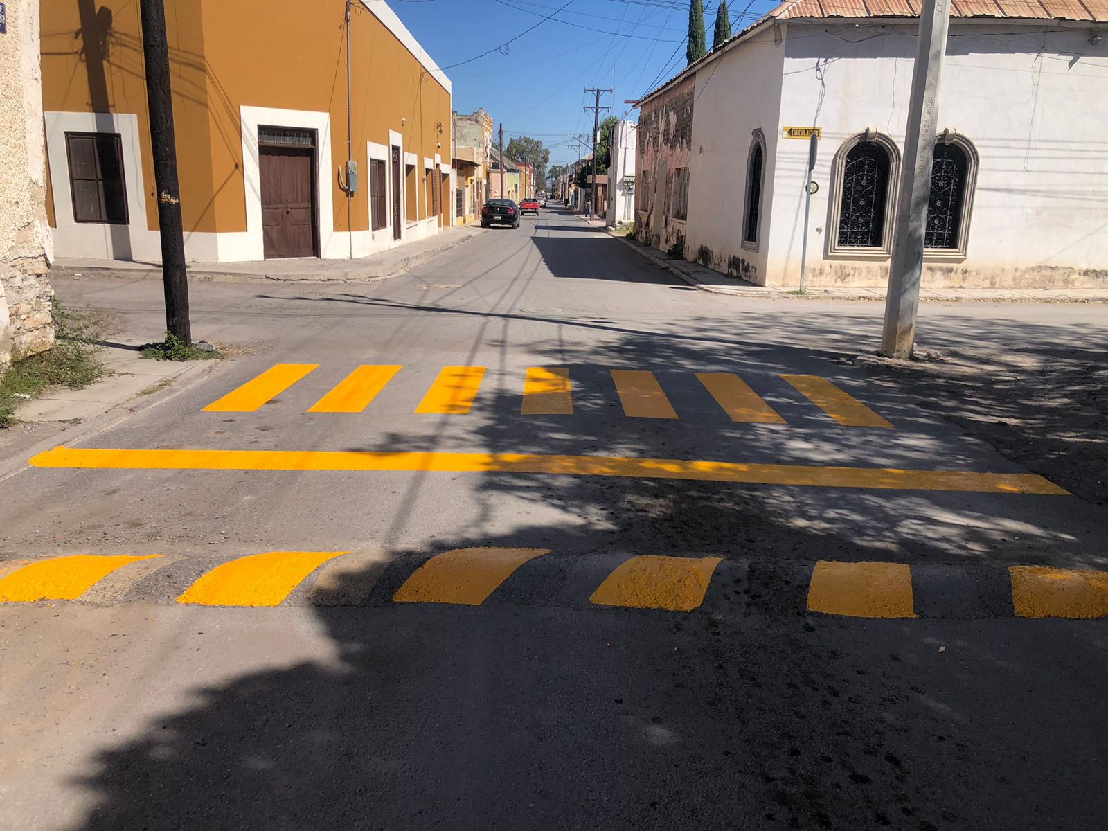 Instalan señalización peatonal para mayor seguridad en planteles educativos de Múzquiz