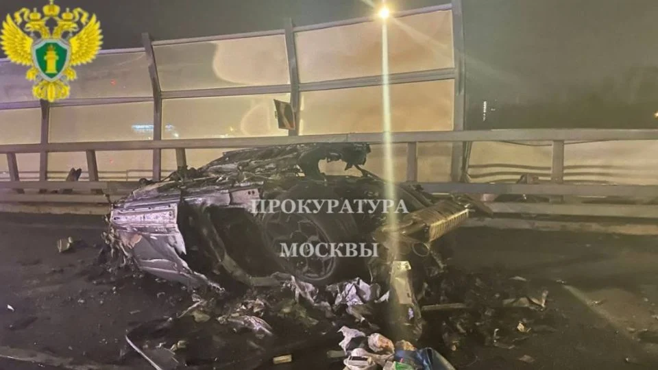 Se incendia Lamborghini en accidente en Moscú; reportan fallecimiento de empresario de criptomonedas