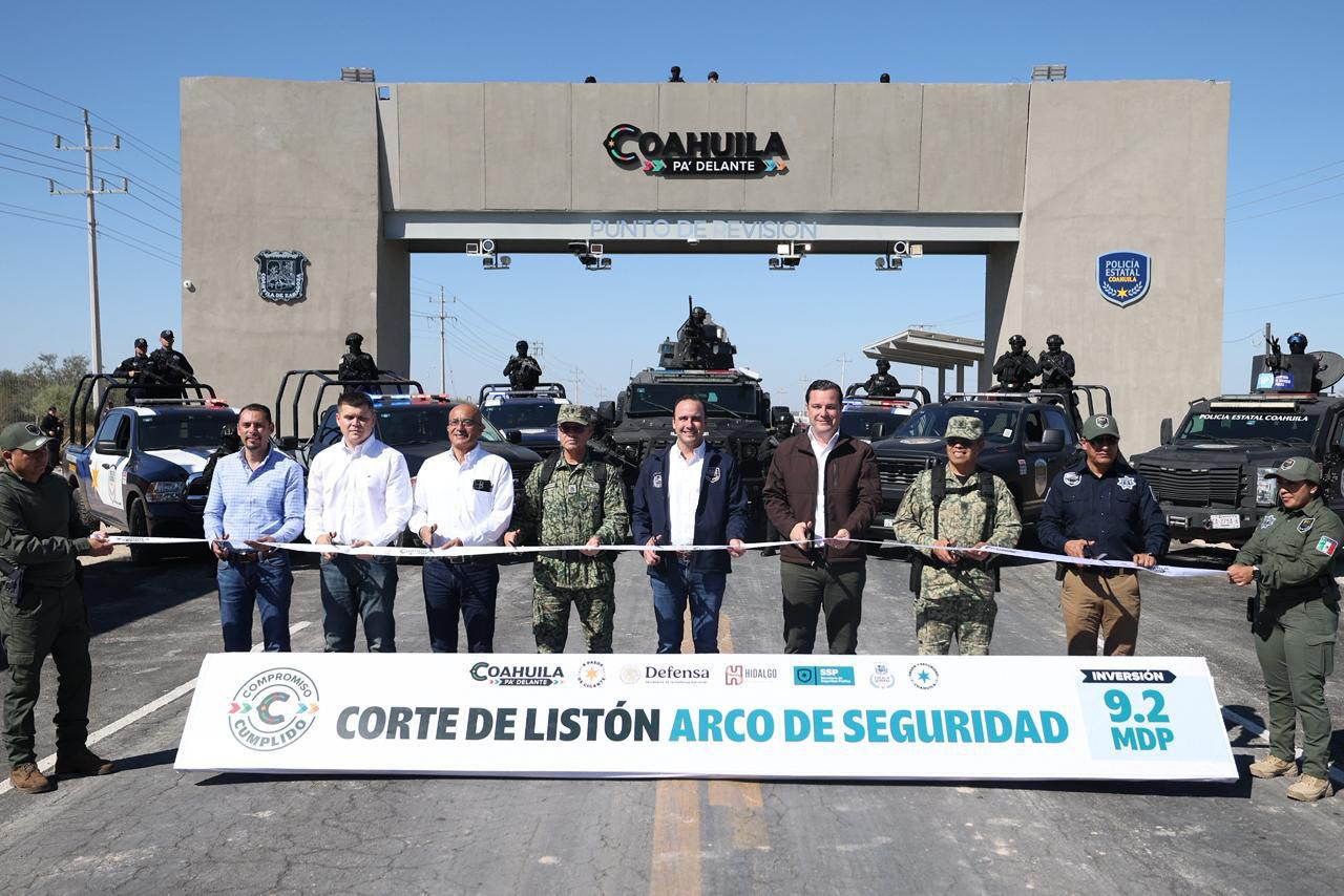 ENTREGAMOS UN ARCO DE SEGURIDAD Y UN CUARTEL EN LOS LÍMITES CON NUEVO LEÓN Y TAMAULIPAS: MANOLO