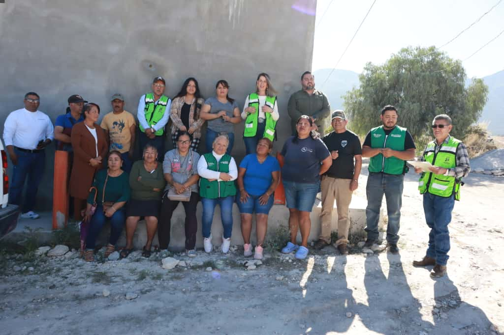 Entrega Saltillo una obra más: vecinos de El Salvador cuentan con nuevo drenaje sanitario