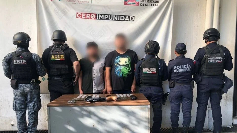 Detienen en Tapachula a «Traca» y «Wito», centroamericanos ligados al C*rtel de Sinaloa