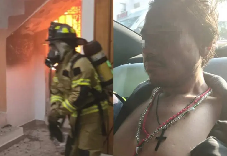 (VIDEO)Sujeto ingresa a iglesia y le prende fuego en Morelia
