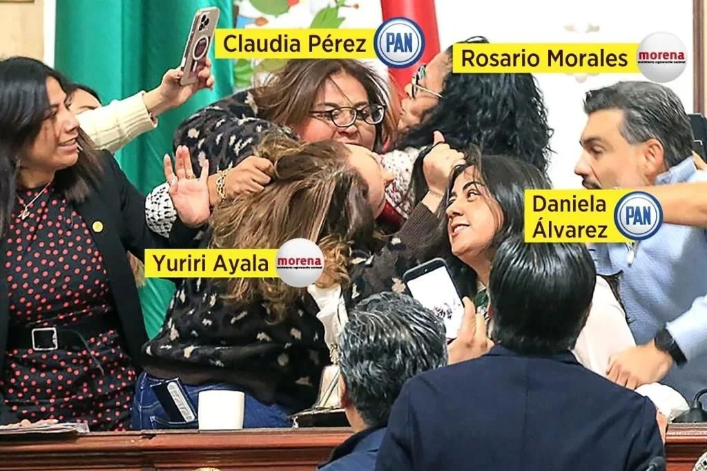 Está mal ese espectáculo, dice CSP sobre riña entre diputadas