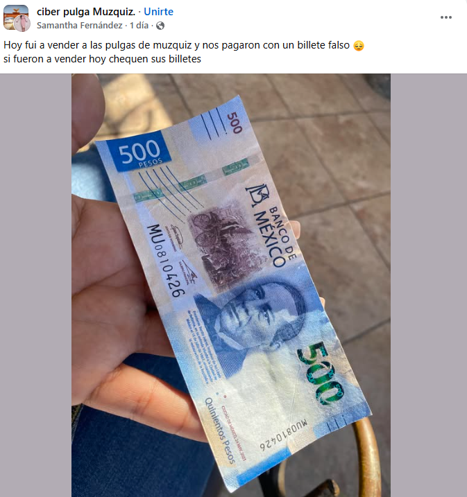 Alertan por circulación de billetes falsos en Múzquiz