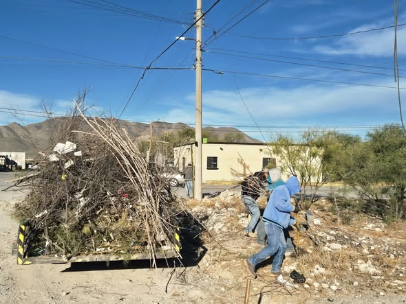 CASTAÑOS AVANZA EN ACCIONES DE LIMPIEZA