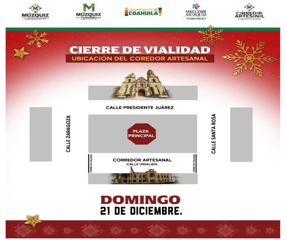Invita Múzquiz al Corredor Artesanal