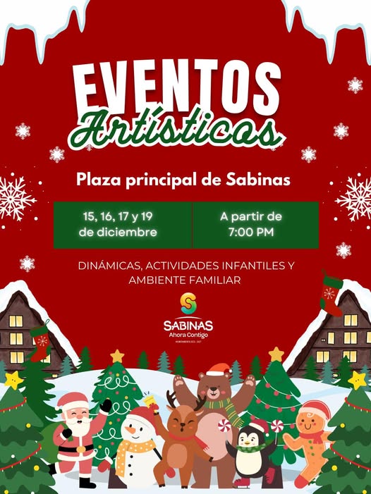 Llega a Sabinas la magia de la Navidad