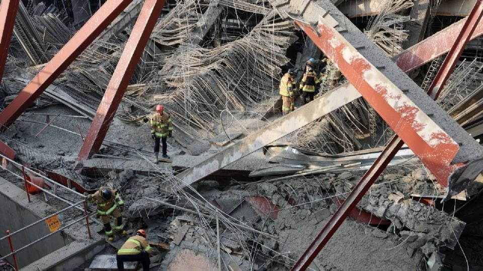 Se derrumba una biblioteca en construcción en Corea del Sur; reportan dos fallecidos