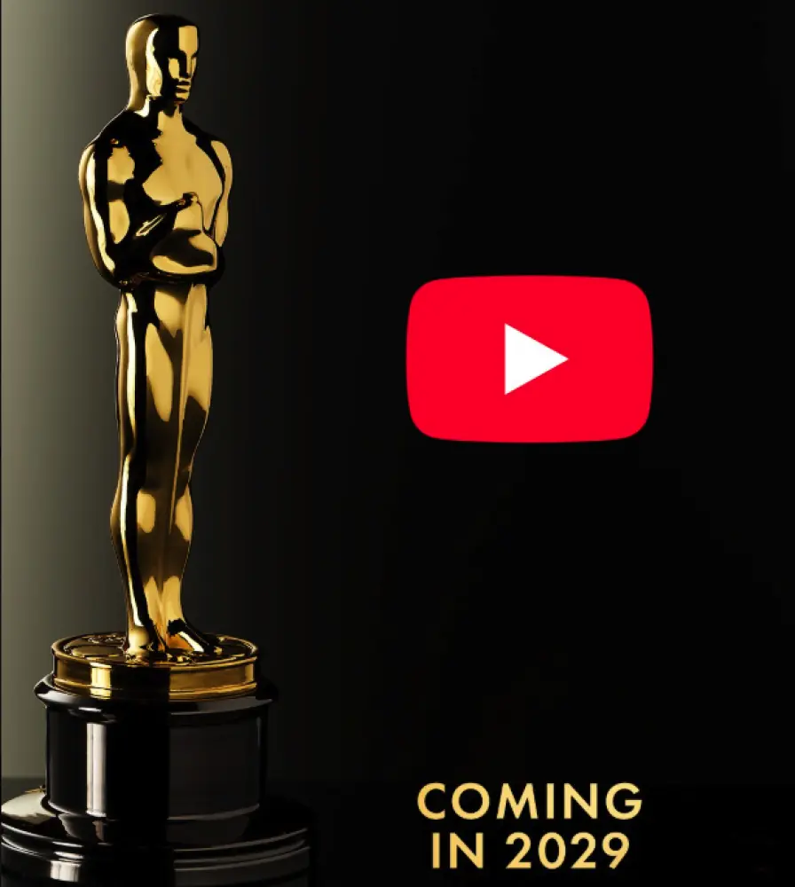 Premios Oscar le dicen adiós a la TV; se transmitirán exclusivamente por YouTube desde 2029