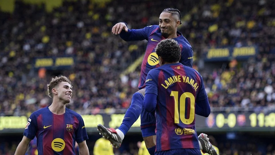 Barcelona cierra el 2025 en todo lo alto: vence al Villarreal y se reafirma como líder en España