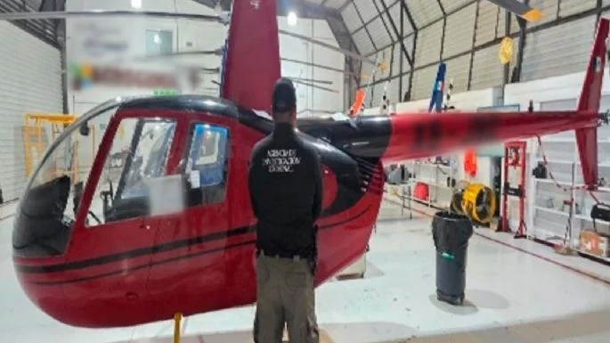 Aseguran seis aeronaves en cateo a helipuerto en Veracruz