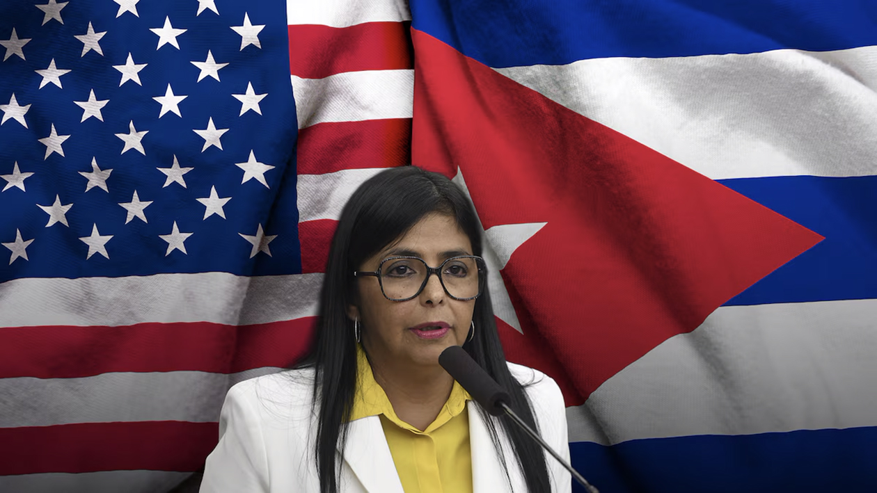 Delcy Rodríguez se compromete con EU a no mandar más barriles