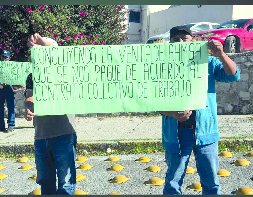 Marchan contra retraso en subasta de AHMSA