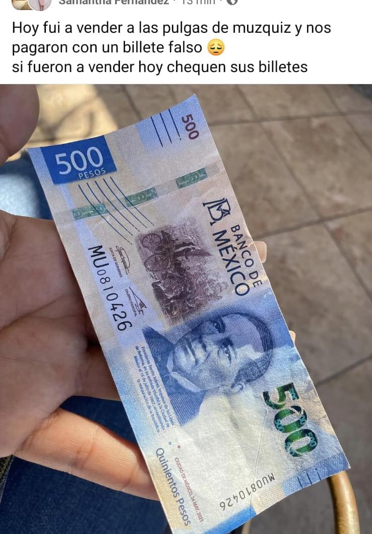 Investiga Fiscalía caso de billetes falsos en Múzquiz