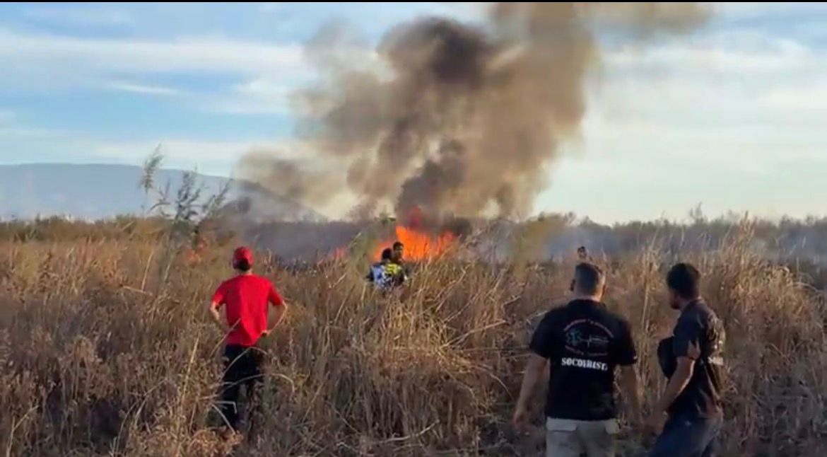 Arrasa incendio seis hectáreas de pastizal