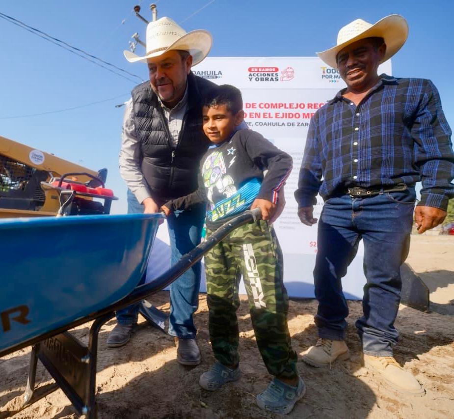 Inicia construcción de complejo recreativo en el ejido Mesillas