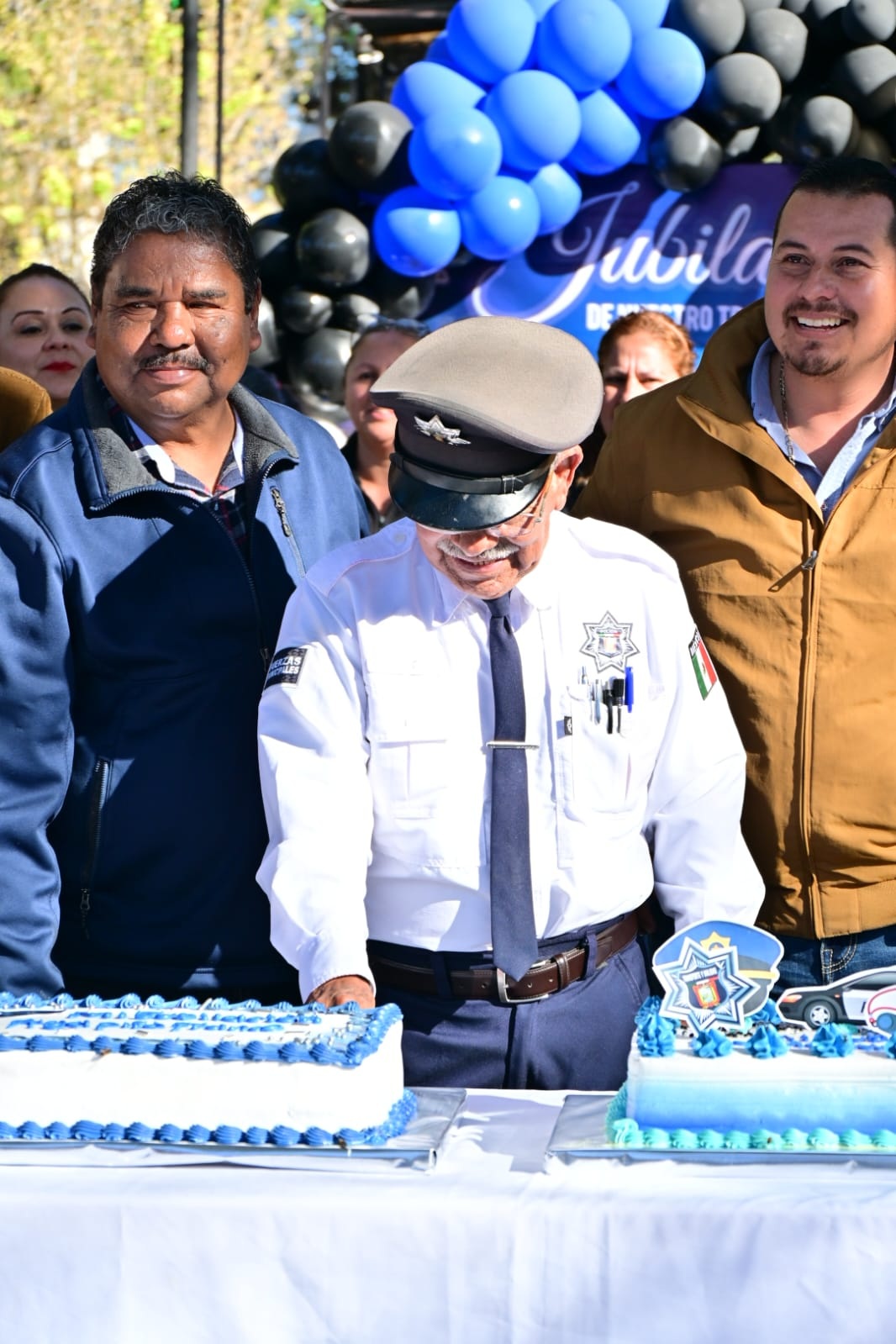 Despiden en San Buena al Oficial Agapito Franco