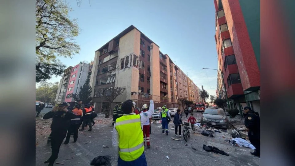 (VIDEO) Explosión en Coyoacán: cinco heridos tras acumulación de gas en departamento