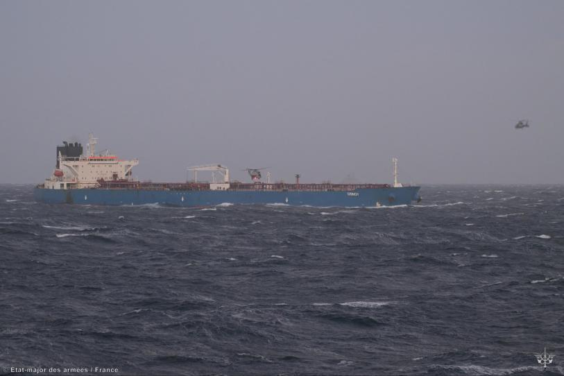 Marina de Francia interceptó un buque petrolero ruso en el Mediterráneo