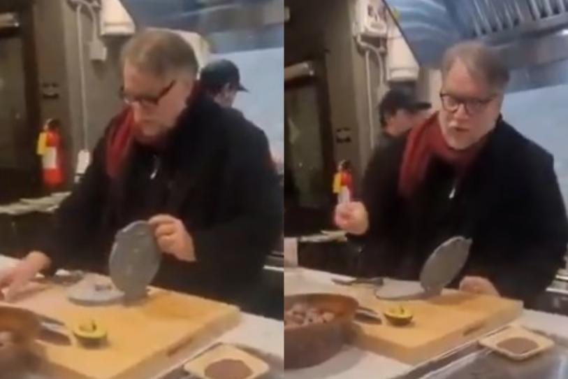 ¡Se armó la taquiza! Guillermo del Toro hace tortillas y prepara tacos en Sundance