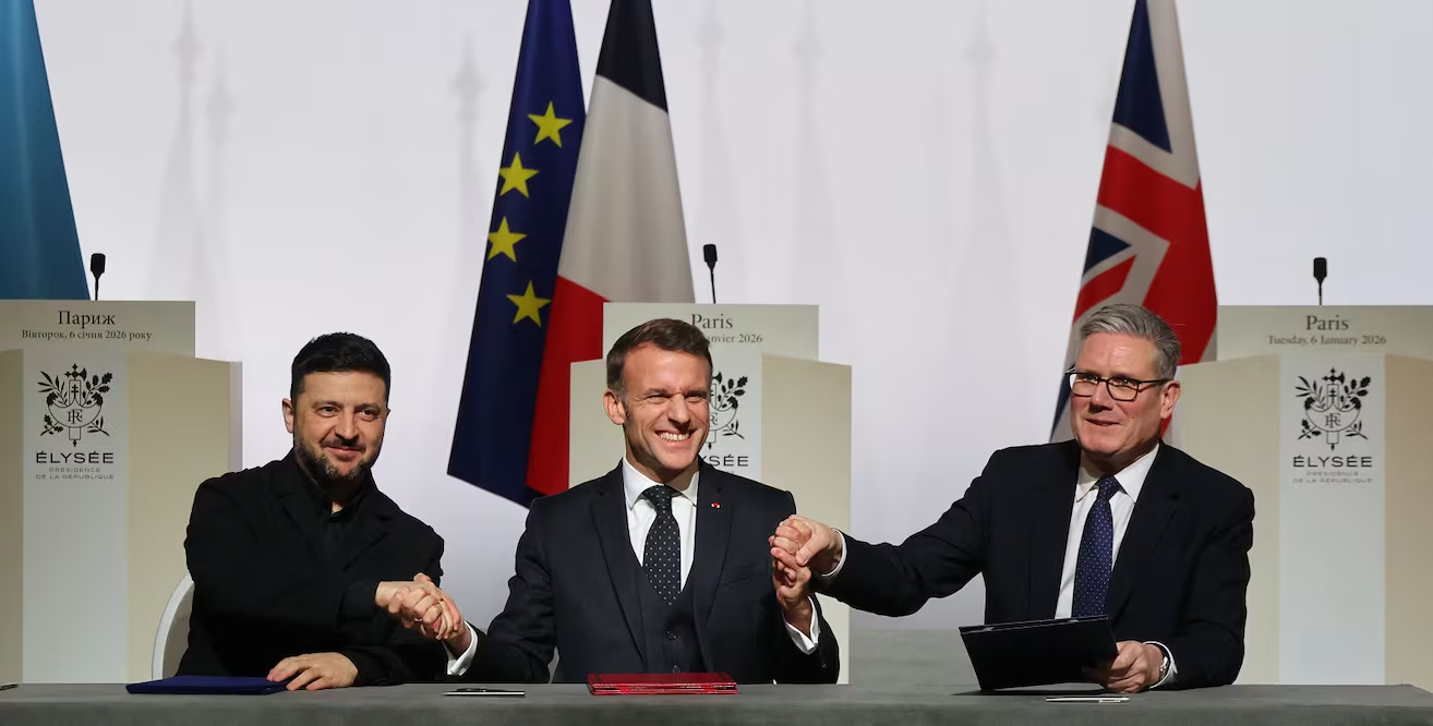 Macron anuncia «fuerza internacional» para brindar «tranquilidad» a Ucrania tras alto el fuego; estaría «en el aire, el mar y la tierra»