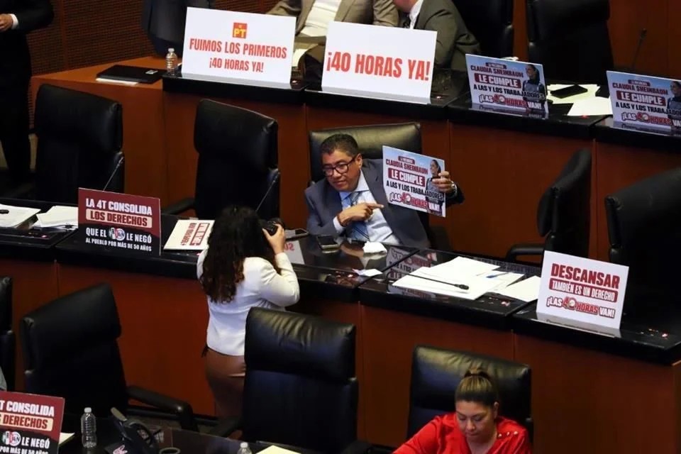 Avala Senado en lo general jornada laboral de 40 horas
