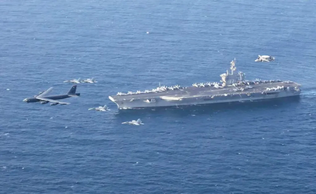 Derriba EU dron iraní que se acercó a portaaviones