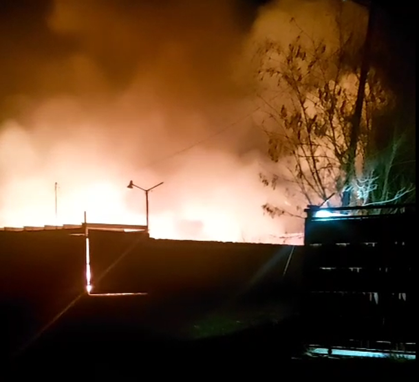 Infierno en taller de Quinta San Miguel