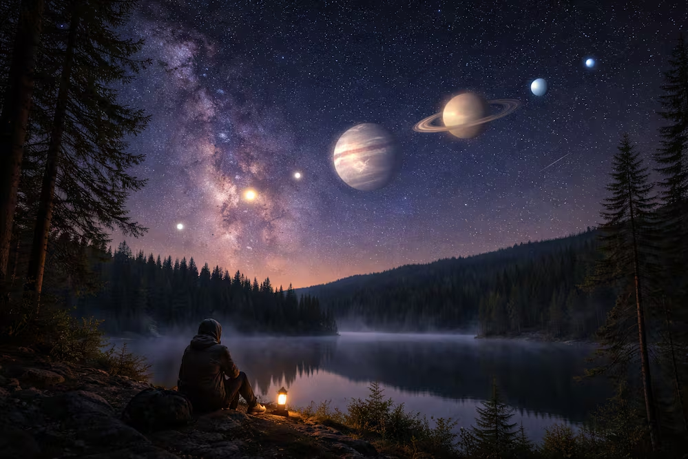 Alineación de seis planetas en México; descubre cómo identificarlos en el cielo nocturno