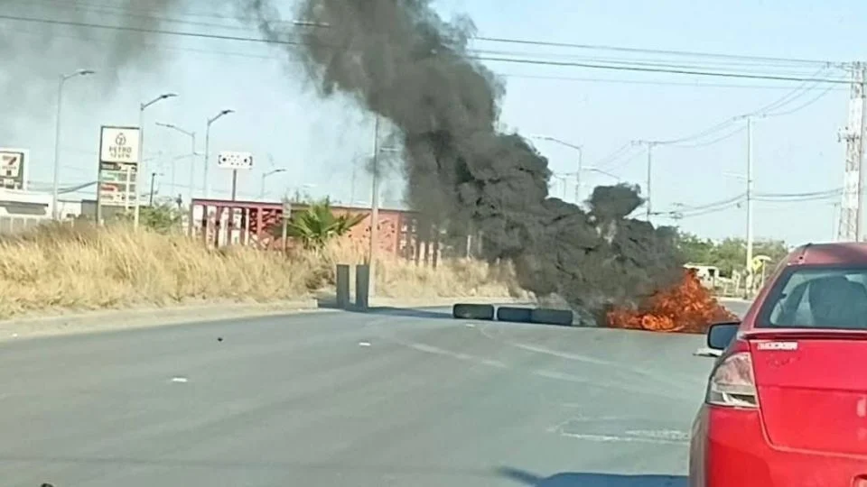 Tamaulipas, el tercer estado afectado este domingo por bloqueos y quema de vehículos