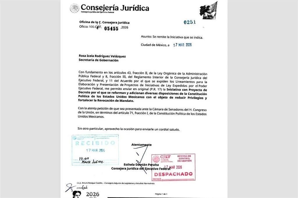 Abre reforma de revocación autopromoción de Sheinbaum