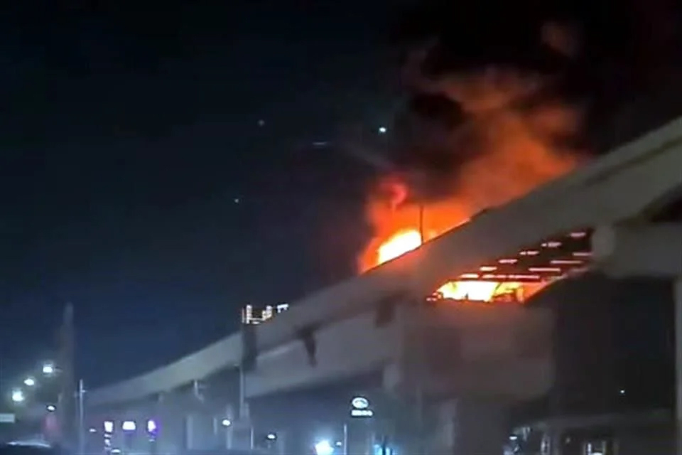 Se registra incendio en obras de L6 del Metro