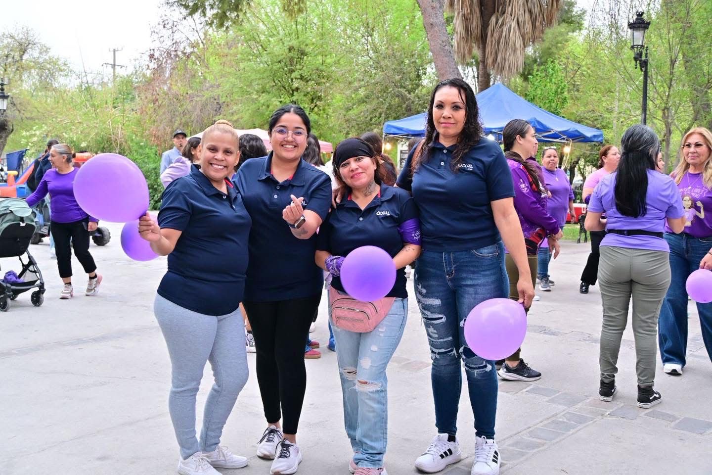 DIF SAN BUENAVENTURA RESALTA VALORES EN CAMINATA MORADA POR EL 8M