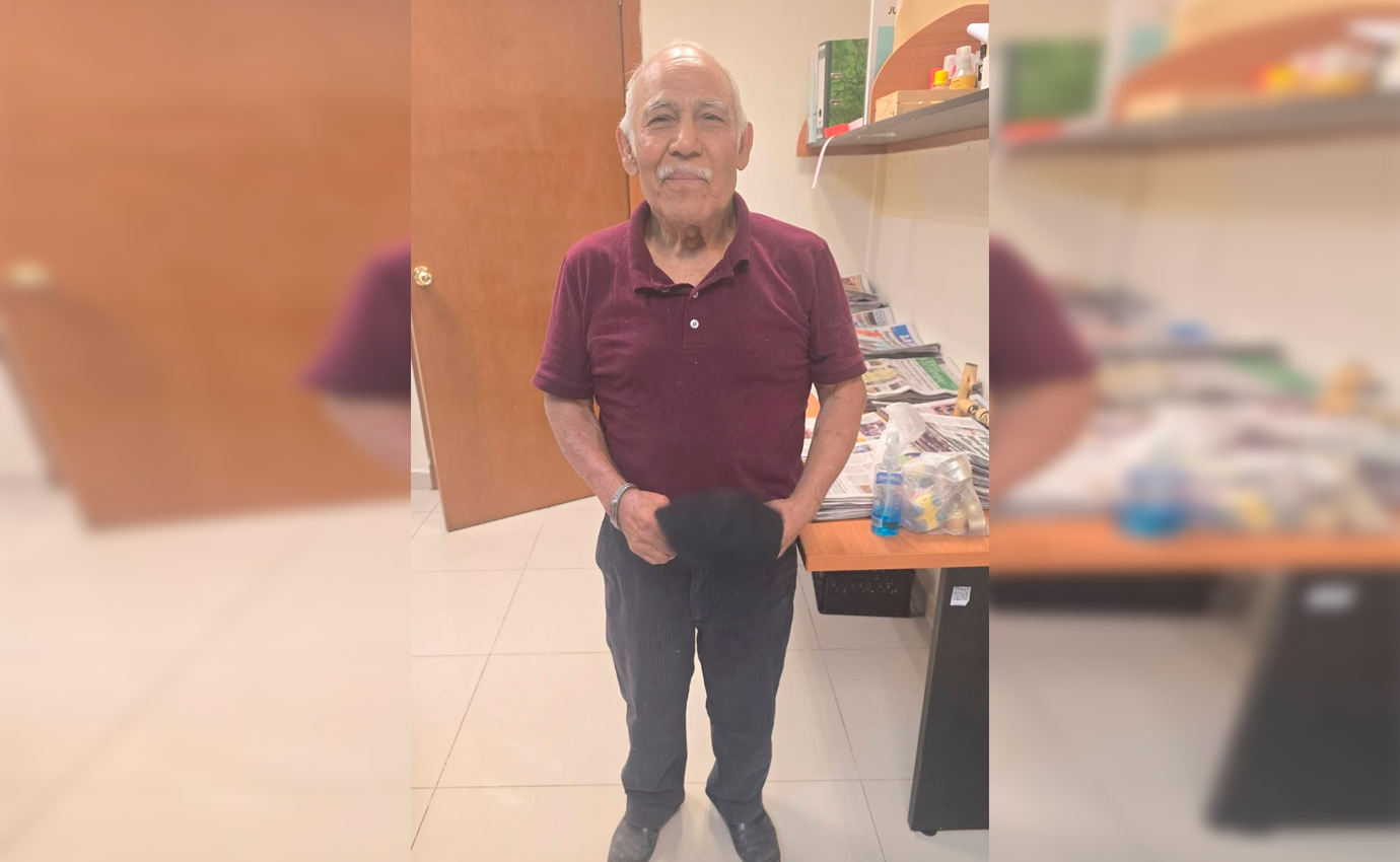 Resguarda Policía a un adulto mayor extraviado