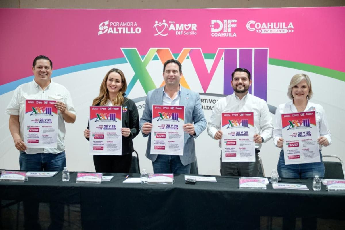Anuncian en Saltillo los XXVIII Juegos Municipales de los Adultos Mayores