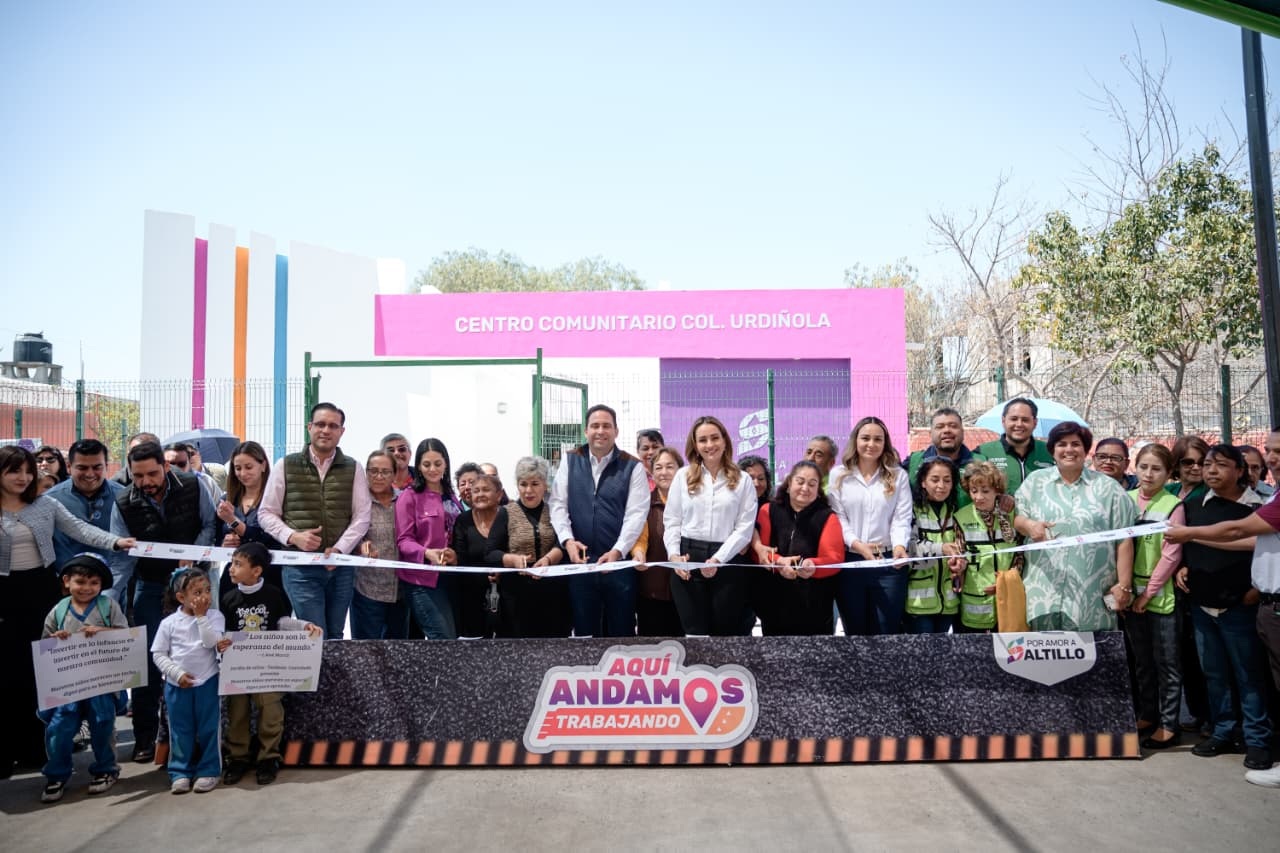 Inaugura Javier Díaz el nuevo Centro Comunitario Urdiñola