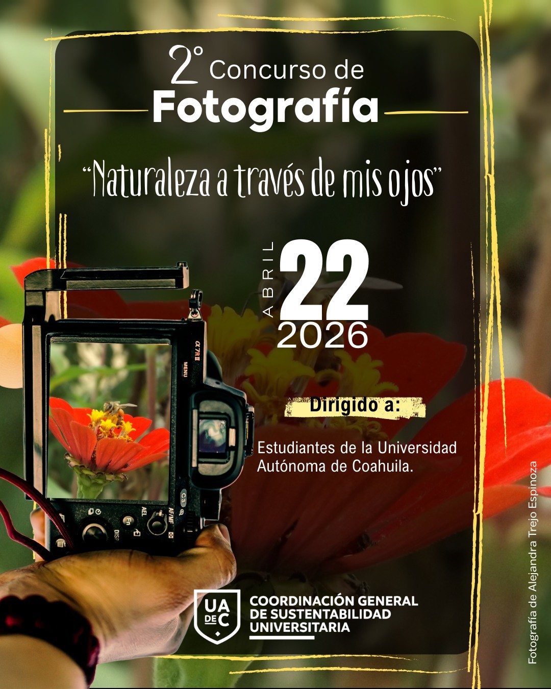 Convoca la UAdeC al concurso “Naturaleza a través de mis ojos”