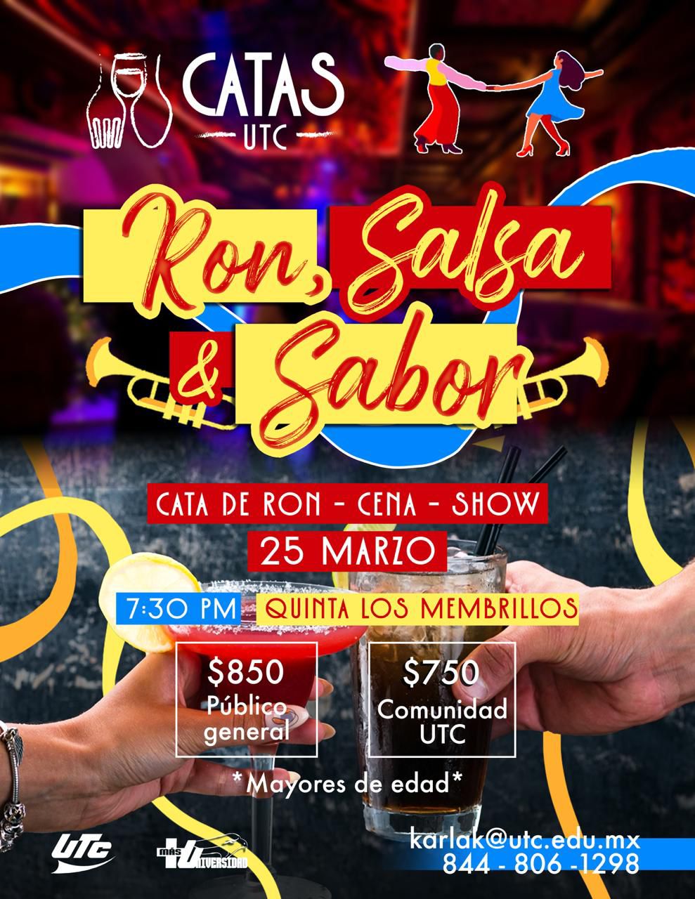 Invita UTC Ramos a “Ron, Salsa Y Sabor”
