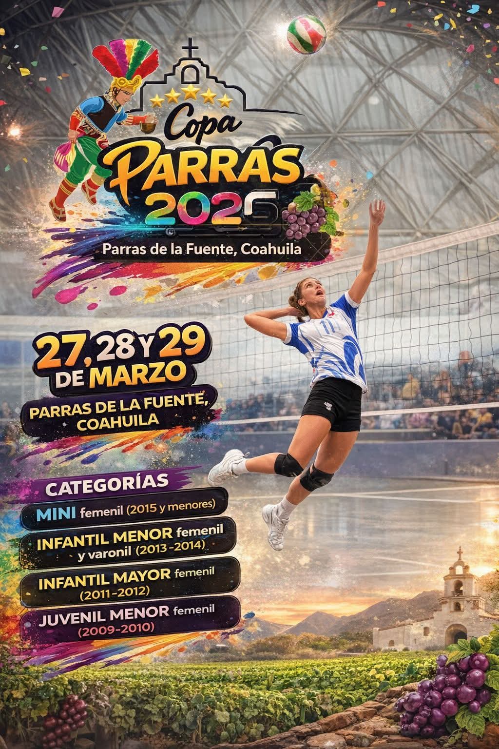 Todo listo para la Copa Parras 2026