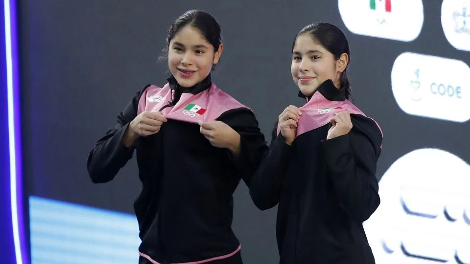 ¡Gemelas fantásticas! Las mexicanas Mía y Lía Cueva, de 15 años, ganan bronce en la Copa del Mundo de Clavados en Montreal