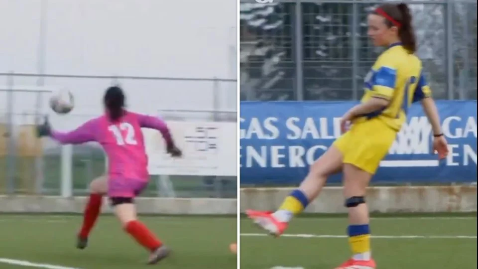 Increíble: árbitro marca penalti por mano de la portera… la delantera lo falla a propósito para exhibir el error